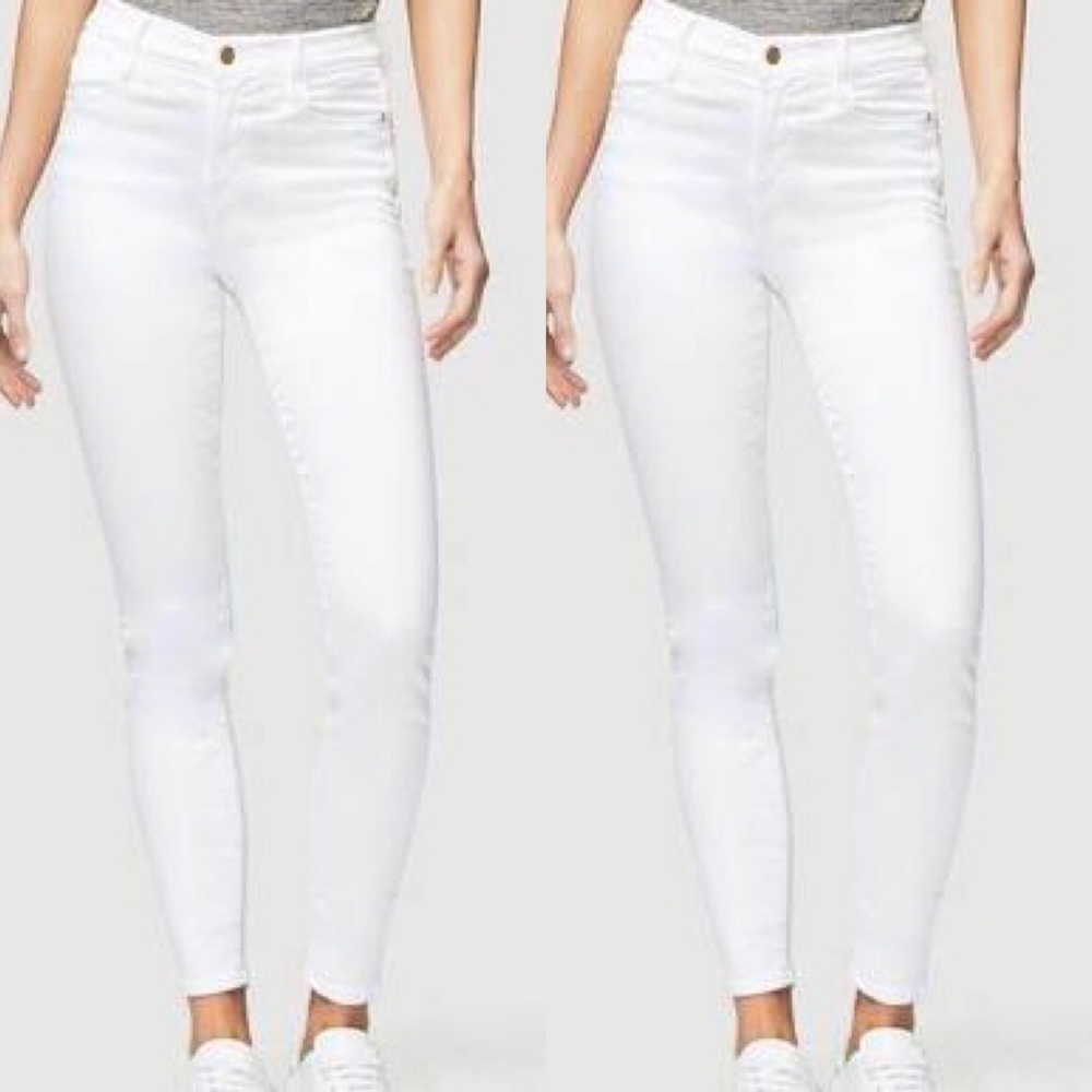 Frame Le high white skinny jeans size 26